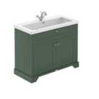 Hudson Reed Old London 1000Mm 2-door Unit & Contemporary Fireclay Basin 1Th - Hunter Green