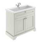 Hudson Reed Old London 1000Mm 2-door Unit & Contemporary Fireclay Basin 1Th - Timeless Sand