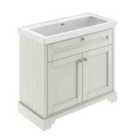 Hudson Reed Old London 1000Mm 2-door Unit & Classic Fireclay Basin 0Th - Timeless Sand