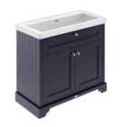 Hudson Reed Old London 1000Mm 2-door Unit & Classic Fireclay Basin 0Th - Twilight Blue