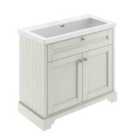 Hudson Reed Old London 1000Mm 2-door Unit & Contemporary Fireclay Basin 0Th - Timeless Sand