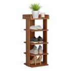 Neo Multi-layer Wooden Shoe Rack Durable Storage Organiser Boots Sneakers Heels Space Saving Entryway Shelf