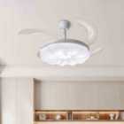 Garden Sanctuary Dimmable Ceiling Fan Light with Retracted Blades 78cm - White