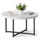 Vonhaus Mosley Faux Marble Coffee Table