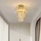 Garden Sanctuary Wall Modern Crystal Mount Ceiling Light 30x35cm - Silver