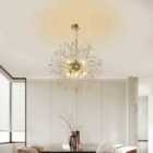 Garden Sanctuary Sputnik Hanging Pendant Light 45cm - Silver