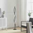Garden Sanctuary 150cm Freestanding 42W Modern LED Floor Lamp - Black