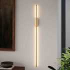 Garden Sanctuary Modern Aluminum Linear LED Wall Lighting Fixture 100cm - Gold