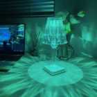 Garden Sanctuary Crystal Diamond RGB LED Table Lamp with Remote Control 9x25cm - White