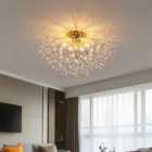 Garden Sanctuary Sputnik Flush Mount Ceiling Light 50cm - Gold