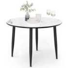 Vonhaus Parma 4 Seater Marble Effect Dining Table