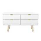 Welcome Furniutre Linear 4 Drawer Bed Box - Ready Assembled