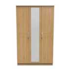 Welcome Furniutre Devon Triple Mirror Wardrobe - Ready Assembled