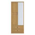 Welcome Furniutre Devon 2 Door 2 Drawer Mirror Wardrobe - Ready Assembled