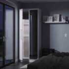 Welcome Furniutre Paris Tall Double Mirror Wardrobe - Ready Assembled