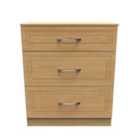 Welcome Furniutre Devon 3 Drawer Deep Chest - Ready Assembled