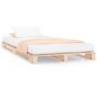 vidaXL Pallet Bed 100x200 cm Solid Wood Pine