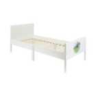Kids White Single Bed - Horse Rider
