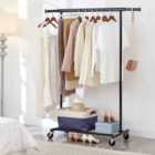 Ricomex House Of Home Black Heavy Duty Clothes Rail - Adjustable (92-132 x 45 x 140-160cm)