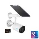 Reolink Argus Series 2K 3MP Battery WiFi Outdoor Security Camera with Solar Panel + 64GB