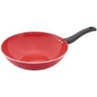 Judge Ceraglide, 28cm Woks, Non-Stick, Red