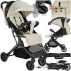 tectake Pushchair Finn - foldable, 5-point harness, one-hand folding, easy-care fabric