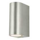 Ener-j Up-down Gu10 Fitting Wall Light Silver Housing