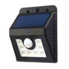 Ener-j Solar Wall Light With Pir, 20 Pcs 2835 Led, 1.6W 200 Lumens, Black Housing, Ip65, 6500K ( Pack Of 2 Units )