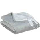 Homcom Heated Throw Blanket With 10 Heat Levels And 10H Timer, Grey