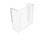 Safetots Extra Tall Multi Panel Fire Surround, 51Cm Deep X 118Cm Wide, White, 105Cm High, Baby And Toddler Fire Guard
