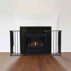 Safetots Multi Panel Fire Surround, 51Cm Deep X 138Cm Wide, Black, 70Cm Tall, Child And Pet Safety, Baby And Toddler Fire Guard