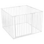 Safetots Premium Multi Panel Play Den, 105Cm X 105Cm, White, 70Cm High, Baby Playpen, Play Den For Toddlers, Large Playpen