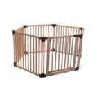 Safetots Wooden Play Den, Hexagon, 6 X 80Cm, Baby Playpen, Play Den For Toddlers, Large Play Pen, Easy Installation