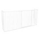 Safetots Extra Tall Multi Panel Fire Surround, 51Cm Deep X 190Cm Wide, White, 105Cm High, Baby And Toddler Fire Guard