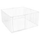 Safetots Premium Multi Panel Play Den, 144Cm X 144Cm, White, 70Cm High, Baby Playpen, Play Den For Toddlers, Large Playpen