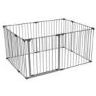 Safetots Premium Multi Panel Play Den, 105Cm X 144Cm, Grey, 70Cm High, Baby Playpen, Play Den For Toddlers, Large Playpen