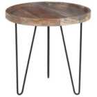 Beliani Side Table BONDISS Wood Dark Brown