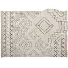 Beliani Rug ZEYNE Beige 160x230 cm Cotton