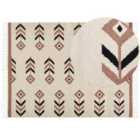 Beliani Rug NIAVAN Beige 160x230 cm Cotton Kilim