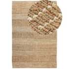 Beliani Rug KAMBERLI Beige 200x300 cm Jute