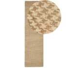 Beliani Rug ARAPTEPE Beige 80x300 cm Jute