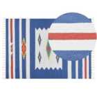 Beliani Rug VARSER Multicolour 140x200 cm Cotton Kilim