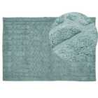 Beliani Rug SIRNAK Mint Green 140x200 cm Cotton
