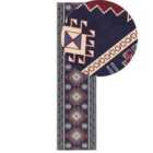 Beliani Rug KANGAL Dark Blue 80x300 cm