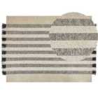 Beliani Rug TACETTIN White 160x230 cm Wool