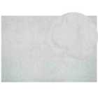 Beliani Faux Fur Rug GHARO Light Grey 160x230 cm