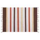 Beliani Rug HISARLI Brown 160x230 cm Cotton