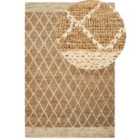 Beliani Rug ZORAVA Beige 200x300 cm Jute