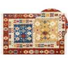 Beliani Rug VOSKEHAT Multicolour 200x300 cm Wool Kilim