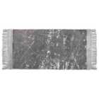 Beliani Rug HANLI Grey 80x150 cm Viscose